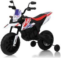 RiverToys Детский электромотоцикл P444PP (S317) белый