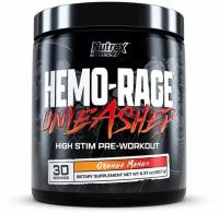 Nutrex, Hemo-Rage Unleashed, 30 порций (Апельсин-манго)