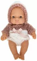 Пупс 1TOY Baby Doll в теплом коричневом комбинезоне, 20 см