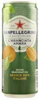 Напиток газированный Sanpellegrino (Сан Пеллегрино) Aranсiata Amara (Апельсин) 0,33л х 24 банки