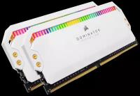 Оперативная память Corsair DDR4, 3600MHz 16GB 2x8GB DIMM, Unbuffered, 18-19-19-39, XMP 2.0, DOMINATOR PLATINUM RGB White Heatspreader, RGB LED, 1.35V (CMT16GX4M2C3600C18W)