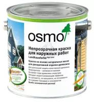 Непрозрачная краска для наруж. работ, синяя Osmo Осмо 2506  0,75л