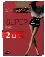 Колготки Omsa Super, 40 den, 2 шт., размер 4, бежевый