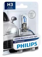 Автомобильная лампа H3 55W White Vision 1 шт. Philips