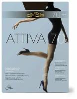 Колготки Omsa Attiva, 70 den, размер 2, черный