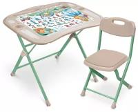 Комплект детской мебели Ника стол и стул, с динопилотами, до 50 кг (NKP1/Д)
