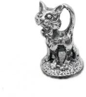 Сувенир ювелирный Серебряная статуэтка Котик