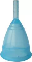 Менструальная чаша CupLee "Бюджет" (размер S/цвет голубой)-без льняного мешка