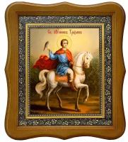 Святой Трифон Апамейский на коне. Икона на холсте