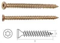 Шуруп по бетону 7,5х182 мм желтый цинк T30 STARFIX 70 штук (SMC3-99225-70)