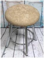 Чехол MATEX VELOURS кофейный на табурет, стул (резинка, фиксатор), ткань велюр, с поролоном, 33х33х2 см