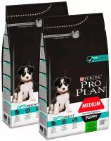 PRO PLAN OPTIDIGEST PUPPY MEDIUM SENSITIVE DIGESTION для щенков средних пород с чувствительным пищеварением с ягненком и рисом (3 + 3 кг)