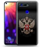 Дизайнерский силиконовый чехол для Хонор Вью 20 / Huawei Honor View 20 Герб России