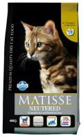 Matisse с курицей сухой корм для стерилизованных кошек и кастрированных котов 0,4кг