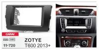 Переходная рамка 2-DIN для а/м ZOTYE T600 2013+ CARAV 11-720