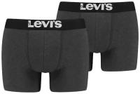 Нижнее белье Levis Men Solid Basic Boxer 2P Мужчины 37149-0404 S