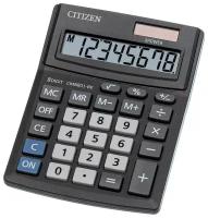 Калькулятор настольный Citizen Business Line CMB, 8 разр, двойное питание, 100*136*32мм, черный