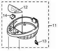 Panasonic APB30K5622WU верхняя рама корпуса термопота NC-PG30PWTW, NC-PH30 в сборе