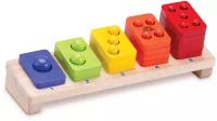 Развивающая игрушка Wonderworld Штаблер СР-3090 1-5 (WED-3090), красный/оранжевый/желтый/зеленый/синий