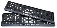 Рамка для номера автомобиля с надписью "LAND ROVER" пластиковая 2 шт