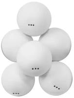 Мячи для настольного тенниса атеми Atemi 3*, пластик, 40+, бел, 6 шт, Atb302