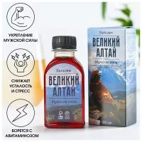 Бальзам «Великий алтай» укрепление мужской силы: красный корень, зверобой, золотой корень, в пластиковой бутылке, 100 мл