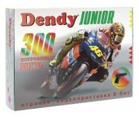 Игровая консоль Dendy Junior, 300 игр+ световой пистолет, белый