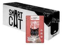 Smart Cat - Паучи для взрослых кошек и котят, Телятина с Морковью в соусе, 85 гр pp59988 Упаковка 25 шт