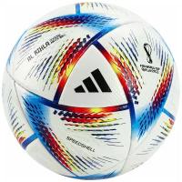 Мяч футбольный ADIDAS WC22 Rihla PRO, H57783, р.5, FIFA PRO, 20пан, ПУ, термосш, мультиколор