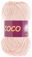 Пряжа хлопковая Vita Cotton Coco (Вита Коко) - 2 мотка, 4317 розовая пудра, 100% мерсеризованный хлопок 240м/50г
