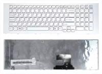 Клавиатура для ноутбука Sony Vaio VPCEJ белая с рамкой