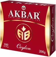 Чай черный Akbar Ceylon Tea в пакетиках, 100 пак