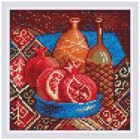 Набор риолис мозаичная картина арт.AM0033 Гранаты 20х20 см