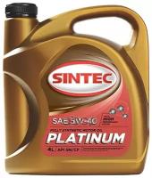 SINTEC Sintec Масло Platinum Sae 5w40 Api Sn/Cf 4л 4