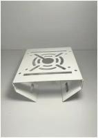 Кронштейн универсальный для видеокамер на столб (одинарный), белый - 1 шт (Ф)