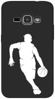 Матовый чехол Basketball W для Samsung Galaxy J1 (2016) / Самсунг Джей 1 2016 с 3D эффектом черный