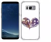 Чехол задняя-панель-накладка-бампер MyPads сердце абстракция для Samsung Galaxy S8 SM-G9500 противоударный