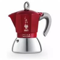 Кофеварка гейзерная Bialetti Moka Induction, 270мл, красная, 6 порций