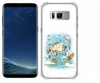 Чехол задняя-панель-накладка-бампер MyPads Счастливый чемодан для Samsung Galaxy S8 SM-G9500 противоударный