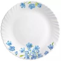 Набор обеденных тарелок La Opala Classique Aster Blue, диаметром 25 см, 6 персон