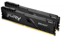 Модуль памяти DDR4 16GB (2*8GB) Kingston FURY KF436C17BBK2/16 Beast Black 3600MHz CL17 1RX8 1.35V 288-pin 8Gbit