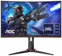 31.5" Монитор AOC C32G2ZE/BK, 1920x1080, 240 Гц, *VA, черный/красный