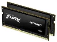 Оперативная память 16Gb Kingston Fury Impact SO-DIMM DDR-III 1866MHz (KF318LS11IBK2/16) (2x8Gb KIT)