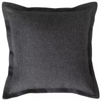 Подушка декоративная матех фьюжн, цвет темно-серый, наволочка на молнии, 48х48 см (для дачи, дома)
