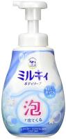 COW Увлажняющее жидкое мыло-пенка для тела с ароматом цветочного мыла Milky Body Soap 600 мл дозатор