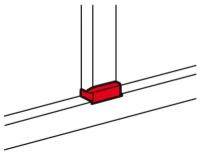 Отвод плоский для односекционных кабель-каналов DLP 50х105 - ширина профиля 80 Leg, LEGRAND 010739 (1 шт.)