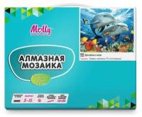 Дельфины в море Картины мозаикой 15*20 Molly