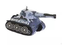Плюшевая игрушка World of Tanks в виде танка серый хаки