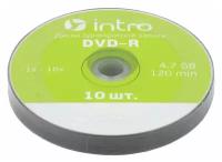 Intro Диск DVD-R Intro 4.7Gb 16x Bulk, 10шт (UL130273A1N)