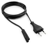 Кабель питания Cablexpert PC-184/2-1.8M, CEE 7/16 - C7, 2-pin, 2.5 А, 1.8 м, черный